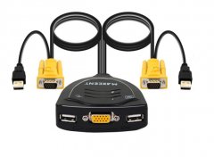 Kvm切換器二進一出鍵鼠共享器解決方案 Kvm切換器二進一出鍵鼠共享器解決方案